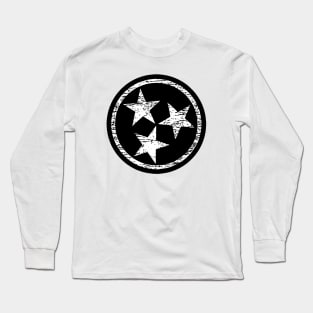 Tennessee Flag Distressed Long Sleeve T-Shirt